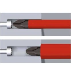 Wiha Schraubendreher Mit Bit Magazin LiftUp Electric Schlitz, Phillips, PlusMinus/Pozidriv Mit 6 SlimBits (38611) -Bahcore Geschaft bit schraubendreher bithalter mit griff 949698 czm