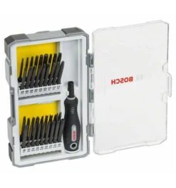 Bosch Schraubendreherset Mit Handgriff, 37-tlg., PH1-2-3, PZ1-2-3, SL5-6, TH8-110-15-20-25-27-30-40, TQ6-8-10, HEX2-2,5-3-4-5-6, TW 1-2-3-4, SP 4-6-