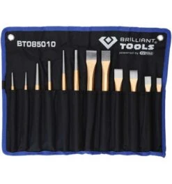 Brilliant Tools Meißel Und Durchtreiber-Satz, 12-tlg.
