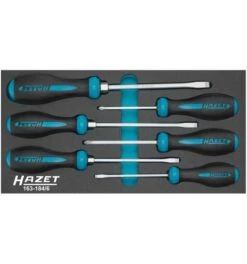 Hazet Schraubendreher Satz HEXAnamic, Kreuzschlitz Profil PH, Schlitz Profil, 0.8 x 4 - 1.2 x 8, PH1 - PH2, Anzahl Werkzeuge: 6