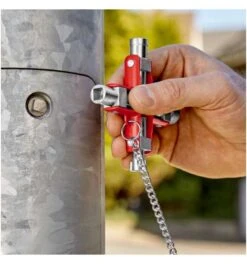 Knipex Universal-Schlüssel Für Gängige Schränke Und Absperrsysteme 90 Mm (SB-Karte/Blister) -Bahcore Geschaft knipex sanitaerschluessel 1574798 czm