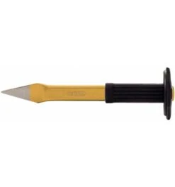 KS Tools Kreuzmeißel Mit Handschutzgriff, Flach Oval, 250 Mm