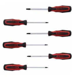 KS Tools ERGOTORQUEplus Schraubendreher-Satz, 6-tlg., Torx Mit Bohrung