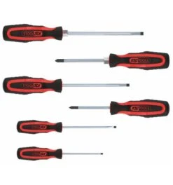 KS Tools ERGOTORQUEplus Schraubendreher-Satz, 6-tlg. Schlitz, PH