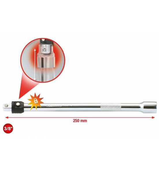 KS Tools 3/8" CHROMEplus Verlängerung Mit Verriegelung, 250 Mm 2 KS Tools 3/8" CHROMEplus Verlängerung Mit Verriegelung, 250 Mm – Bild 2