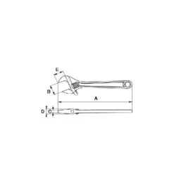 Bahco 21 Mm ERGO Rollgabelschlüssel, Mit Gummiertem Griff Und Einstellbarer Backe -Bahcore Geschaft rollgabelschluessel 967481 czm