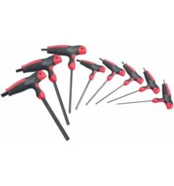 VIGOR Sechskant T-Griff Schraubendreher Satz, Innen Sechskant Profil, 2 – 10, Anzahl Werkzeuge: 8