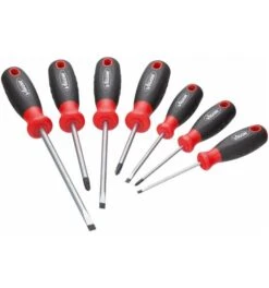 VIGOR Schraubendreher Satz, Schlitz Profil, Kreuzschlitz Profil PH, 0,6 x 3 - 1,2 x 6,5, PH0 - PH2, Anzahl Werkzeuge: 7