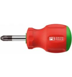 Swiss Tools Schraubendreher Stubby PZ2x 35mm SwissGrip