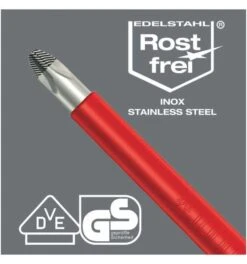 Wera 3165 I PZ VDE-isolierter Kreuzschlitz-Schraubendreher, Edelstahl, PZ 1 X 80 Mm -Bahcore Geschaft wera kreuzschlitz pozidrive 358209 czm 1