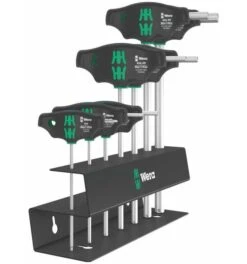 Wera 454/7 HF Set 2 Schraubendrehersatz Quergriff-Schraubendreher Hex-Plus Mit Haltefunktion, 7-tlg.
