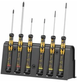 Wera 1578 A/6 ESD Elektroniker-Schraubendrehersatz + Rack, 6-tlg.