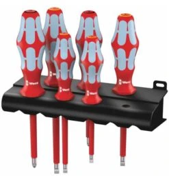 Wera 3165 I/6 Schraubendrehersatz, Edelstahl + Rack, 6-tlg.