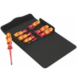 Wera Kraftform 100 IS/7 Set 1 Schraubendrehersatz Kraftform Plus Serie 100. Teilweise Mit Reduziertem Klingendurchmesser, 7-tlg.