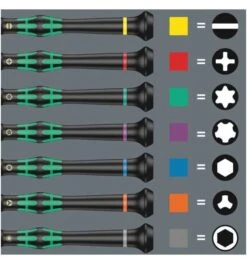 Wera 2069/6 Elektronik-Schraubendrehersatz + Rack, 6-tlg. -Bahcore Geschaft wera schraubendreher saetze 809692 czm 3