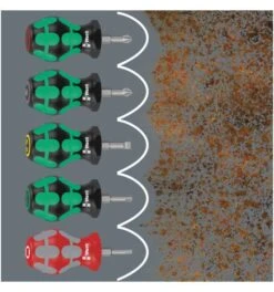 Wera Stubby Set 2 Schraubendrehersatz, 5-tlg. -Bahcore Geschaft wiha schraubendreher saetze 809679 czm