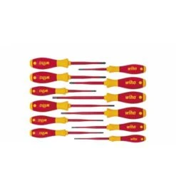 Wiha Schraubendreher Set SoftFinish Electric SlimFix Gemischt 12-tlg. (41003)