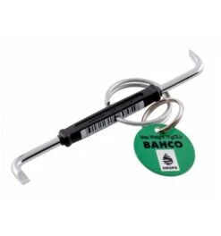 Bahco Winkelschraubendreher Für Schlitzschrauben, Doppelt Abgewinkelt, Mit Stahldraht, 0,8 x 4 x 100 mm