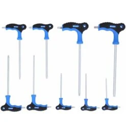 Brilliant Tools T-Griff-Torx Mit Stirnlochbohrung-Winkelstiftschlüssel-Satz, 9-tlg.