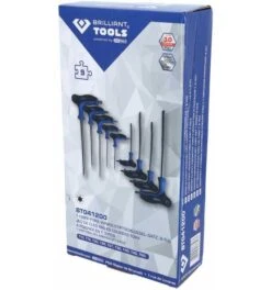 Brilliant Tools T-Griff-Torx Mit Stirnlochbohrung-Winkelstiftschlüssel-Satz, 9-tlg. -Bahcore Geschaft winkelschraubendreher torx 1446928 czm