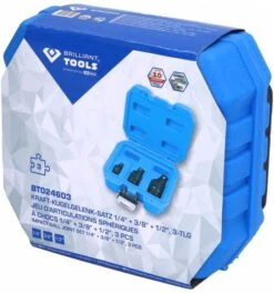 Brilliant Tools Kraft-Kugelgelenk-Satz 1/4" + 3/8" + 1/2", 3-tlg. -Bahcore Geschaft zubehoer sonstige 1304099 czm